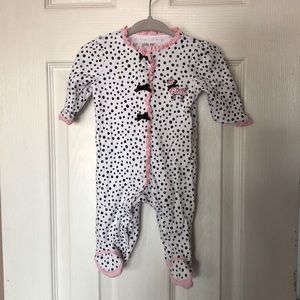 Baby girl footie one piece